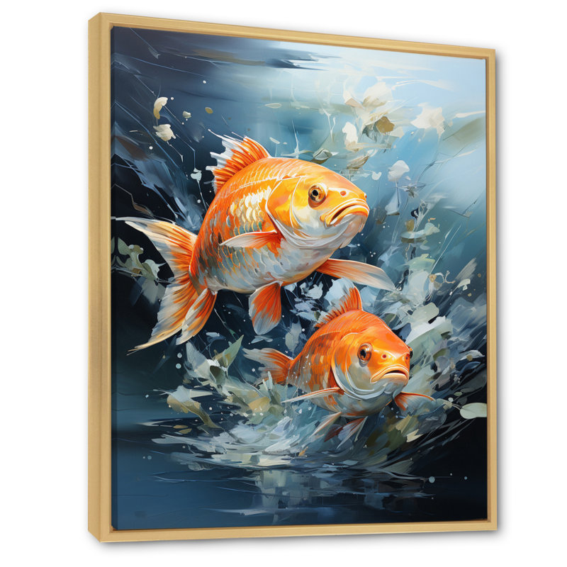 " Fishing Carp Collage II ", 44" H x 34" W x 1.5" D, Natural Floater Framed