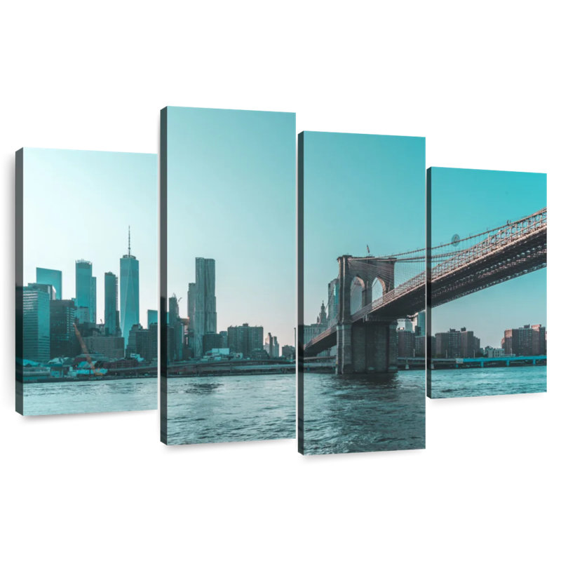 Lilie Brooklyn Bridge Daybreak, 48" H x 75" W