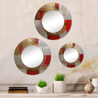 Elisah Metal Round Mirror