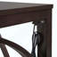 Ensemble de table de salle à manger à hauteur de comptoir 3 pièces Farmhouse avec port USB et tabourets rembourrés-576464070