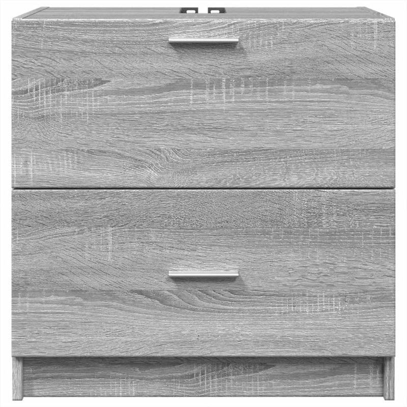 Britzel Under Sink Cabinet, Grey/Sonoma