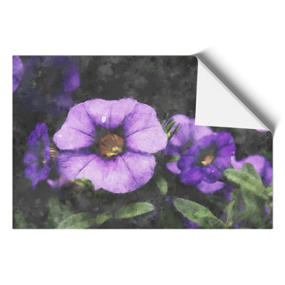Purple Flowers - No Frame Print
