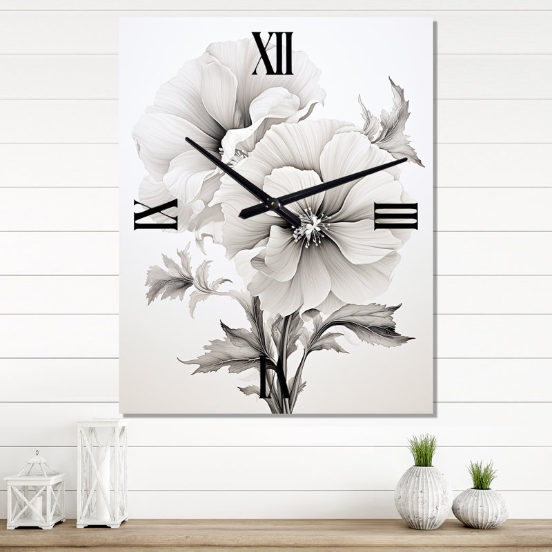 Horloge murale Eiley - Hibiscus, Très grand