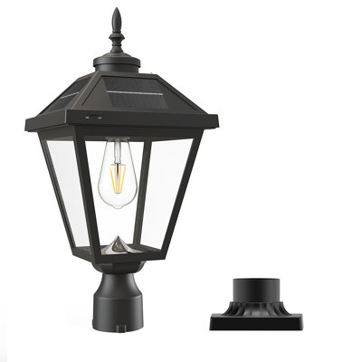 Tête de lanterne solaire 22 po Dusk-To-Dawn