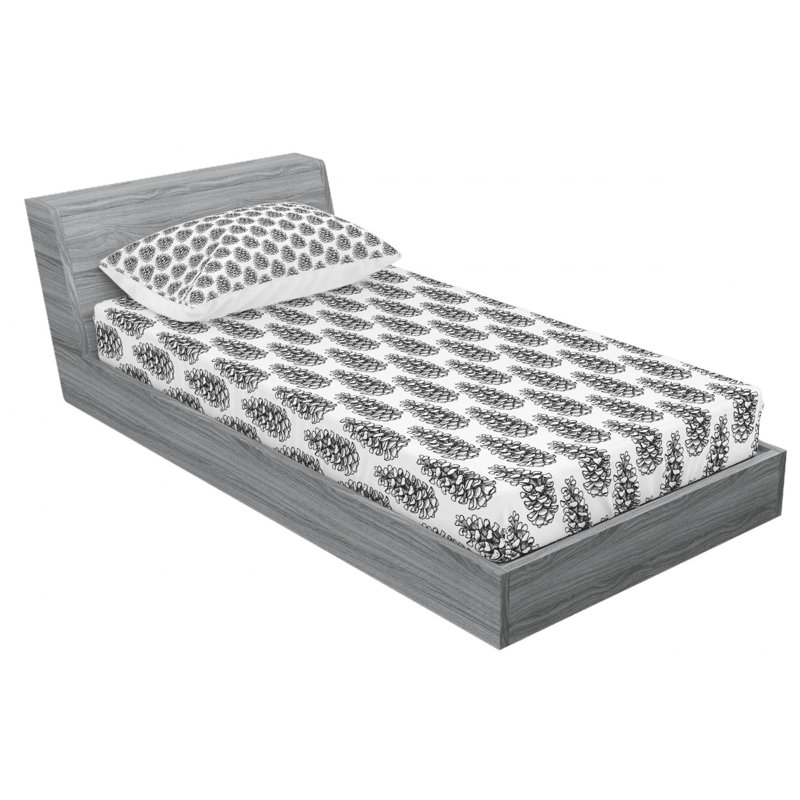 Microfiber Sheet Set, Twin Sheet Set with Fitted Sheet