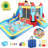 12.14' x 11' Bounce House with Two Slides and Air Blower