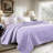 Gray Queen Size Floral Design Lightweight Quilt Elegant Bedroom Decor Reversible Single Quilt-99221140-99221138