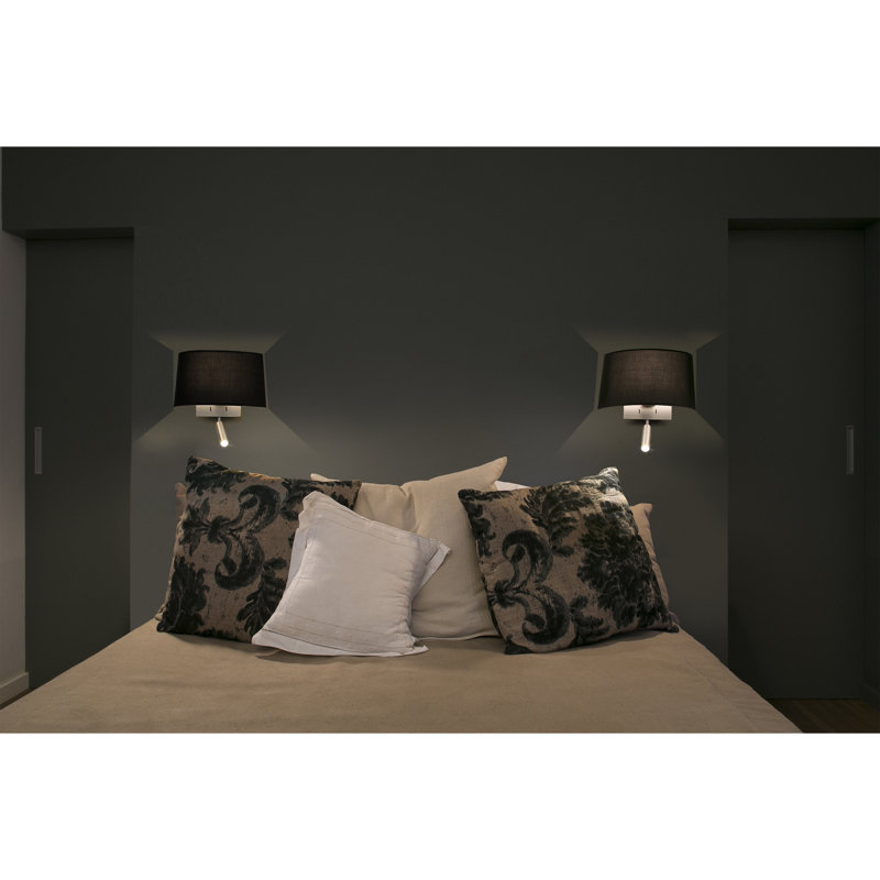 Rhodes LED Flush Mounted Sconce, Black