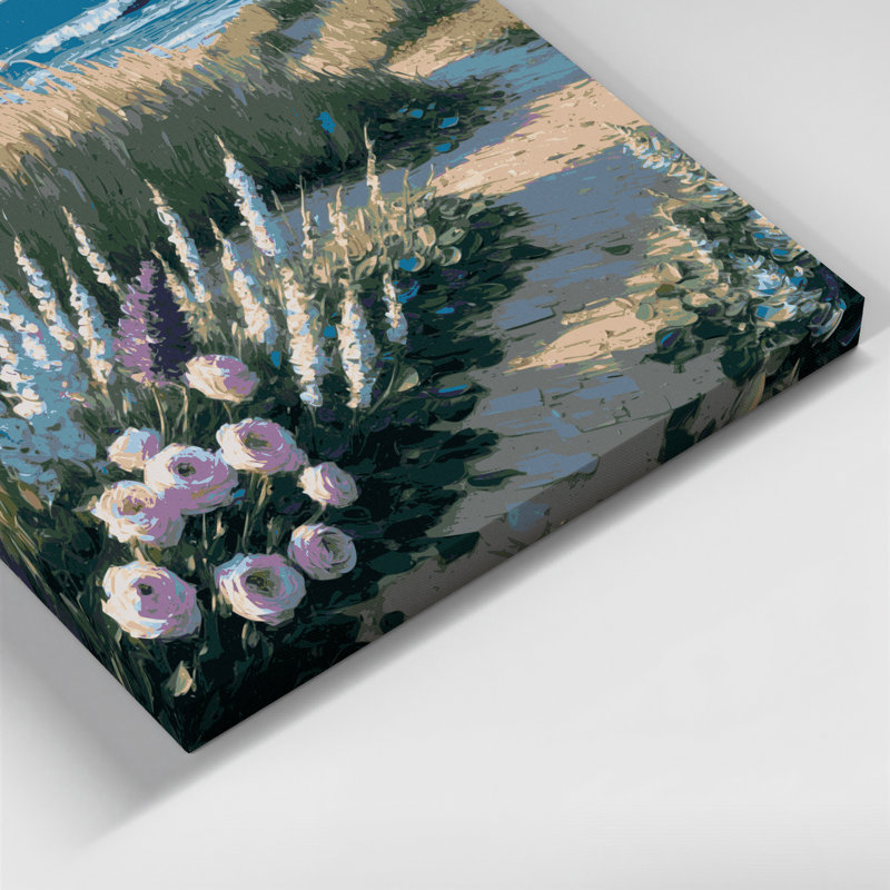 Art mural sur toile Coastal Coastal Garden, H 8 po x l 10 po