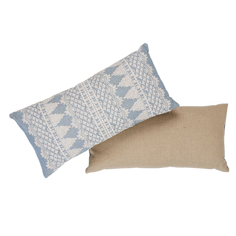 Wentworth Embroidery Pillow, Chambray