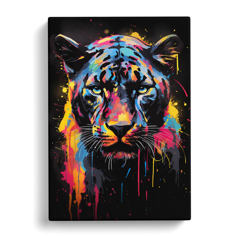 Panther Abstract - No Frame Print, 50cm H x 35cm W x 3cm D