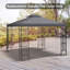 Auvent de remplacement pour abri de jardin, housse UV à 2 niveaux pour abri de jardin extérieur-112604703-112604704