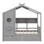 Lit maison avec 2 tiroirs, tablette de rangement-1399221412