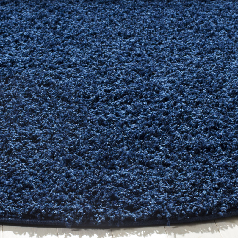 Tapis bleu marine Oceanne, Tapis de couloir 2 pi 3 po x 8 pi