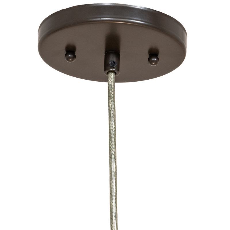 15" Wide Channell Tapered & Pleated Pendant