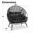 Damarie 2-Person Wicker Rattan Egg Chair-227551410