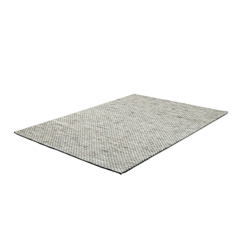 Harnish Striped Wool Hand Woven Area Rug, Rectangle 70 x 140cm