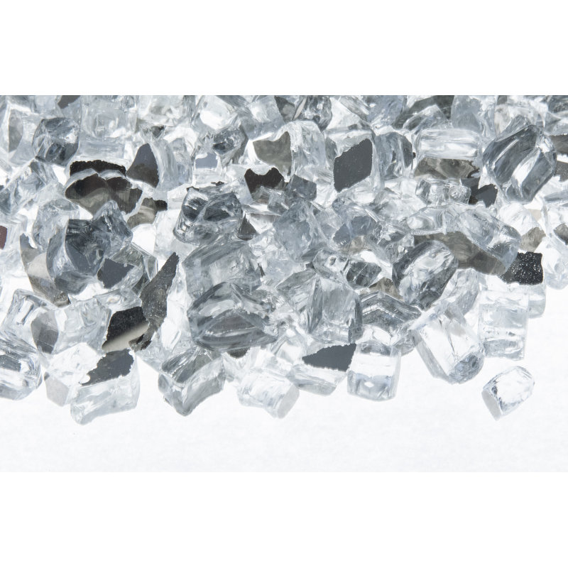 Foyer d’extérieur réfléchissant ou roches de lave-glace, Cristaux de glace lumineux