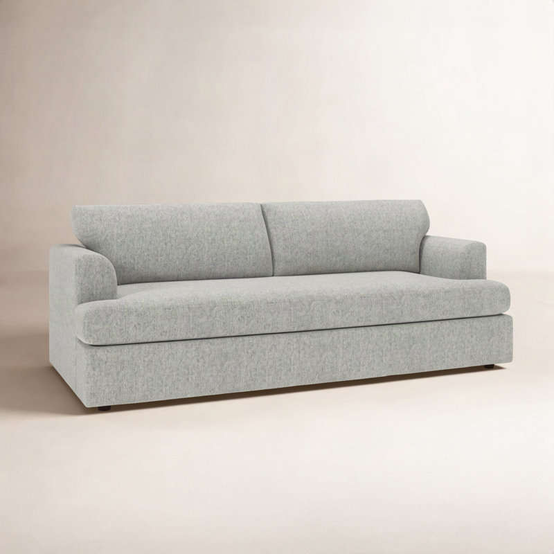 Binford 92.5" Upholstered Sofa, Fumée Ticket