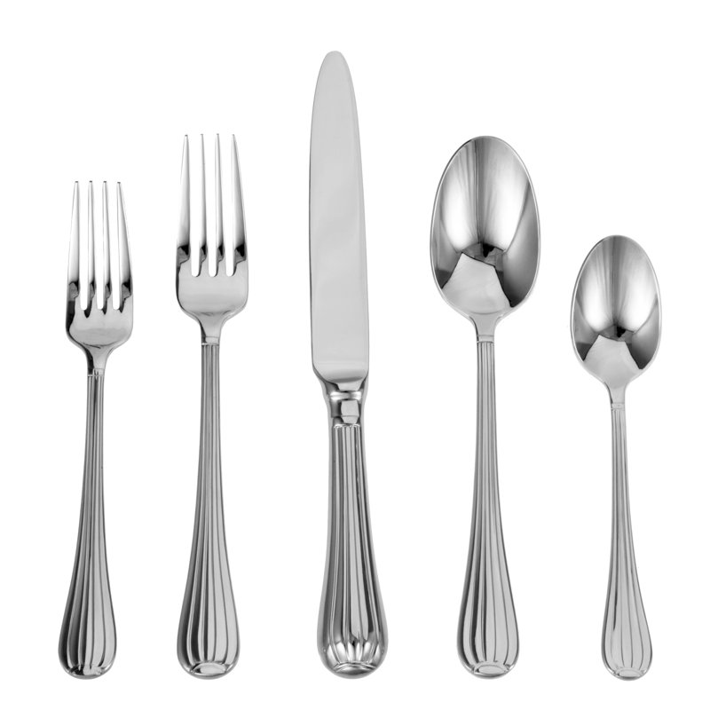Ricci Argentieri Meridiani Stainless Steel Flatware Set - Service for 8