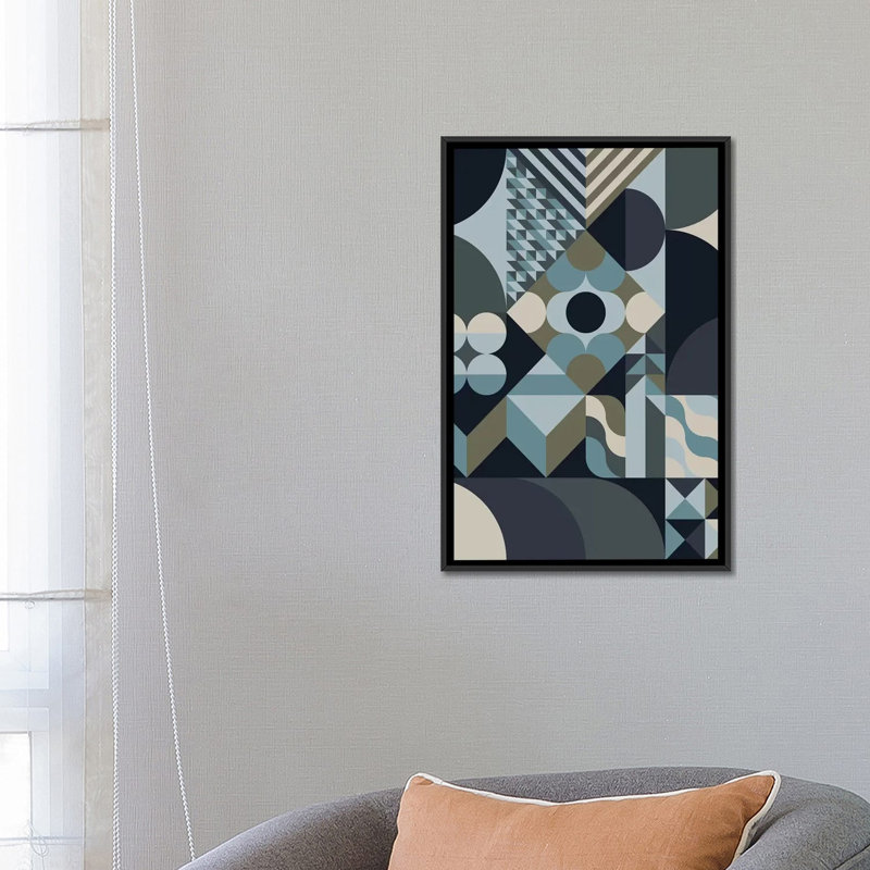 « frost », impression sur toile, H 26 po x l 18 po x P 1,5 po, Toile avec cadre noir, Pas de tapis