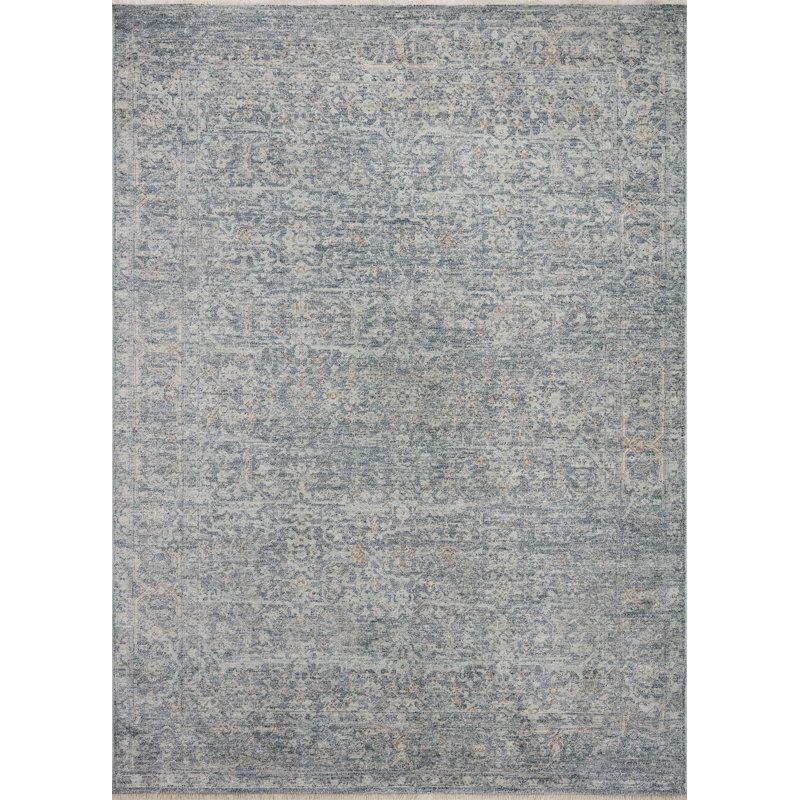 Tapis denim / taupe Angela Rose x Loloi Blake, Rectangle 7 pi 10 po x 10 pi 2 po