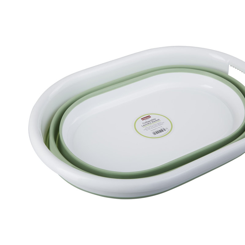 Premier Housewares Plastic Decorative Basket, Green