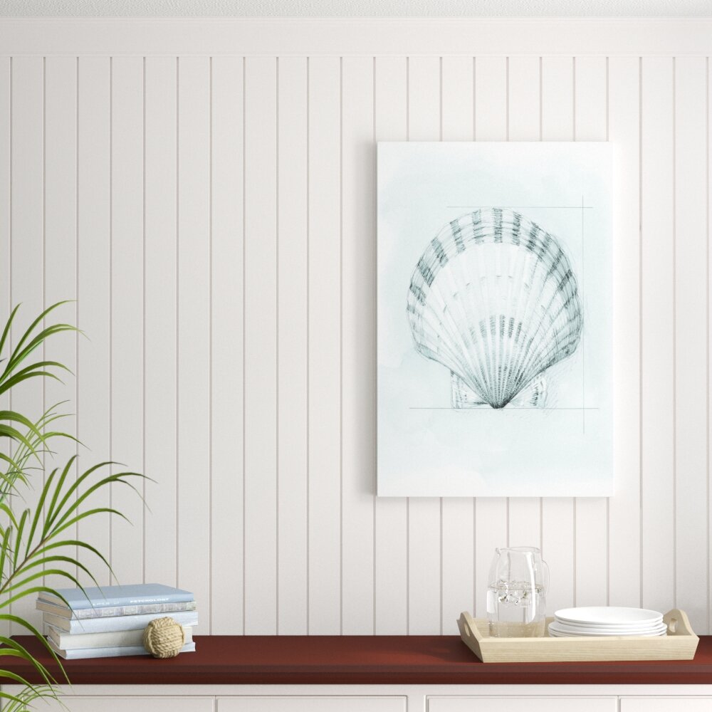 Leinwandbild Coastal Shell Schematic III von Megan Meagher