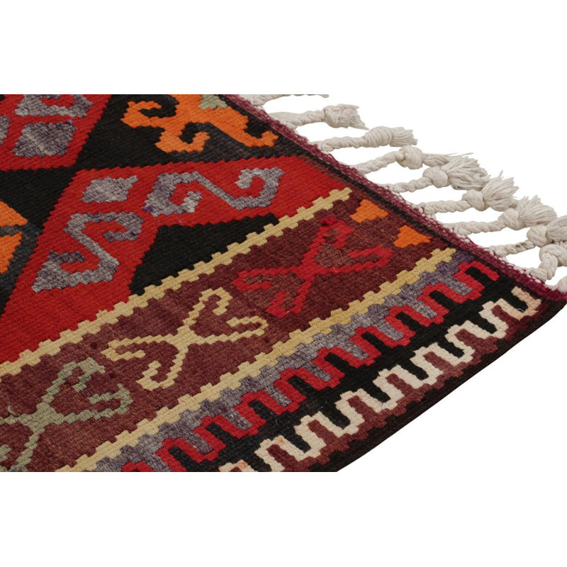 One-of-a-Kind 3'4" X 13' Hand Knotted Area Rug