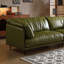 Canapé modulaire 86,61 po en cuir véritable vert