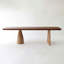 Walnut Rectangular Solid Wood Dining Table-549261396