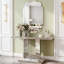 Grand miroir mural à bords biseautés sans cadre, suspendu horizontal ou vertical polyvalent pour la décoration intérieure, 35,8 x 23,8 po