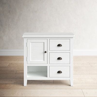 Castile Solid Wood 1 - Door Accent Cabinet by Birch Lane