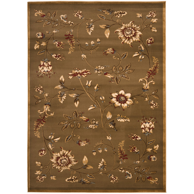 Carolane Performance Floral Rug, Rectangle 8'9" x 12'