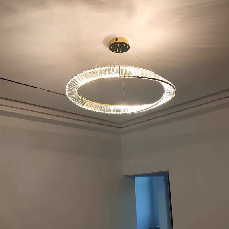 24-inch Ring-shaped Led Crystal Chandelier 