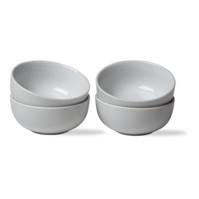 Whiteware Round Bowl Set/4