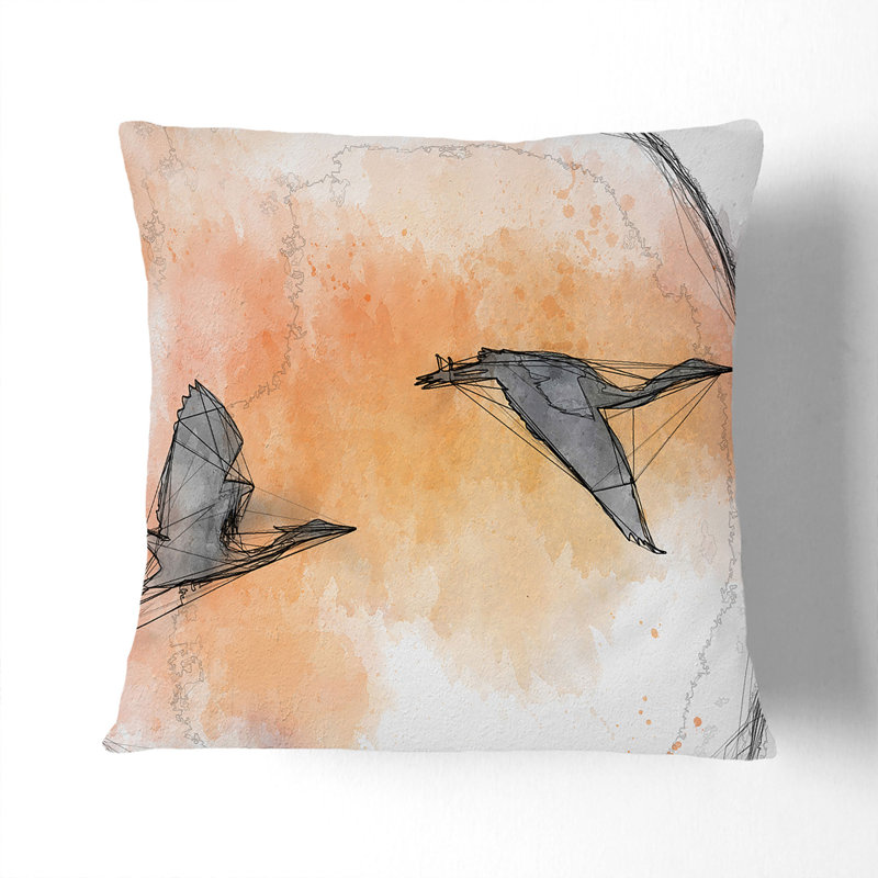 Square Throw Cushion, Stone, 40cm H x 40cm W x 15cm D