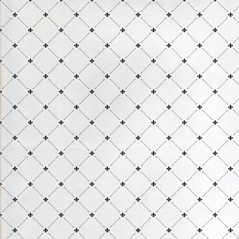 Tissu fleur de lis, l 58 po x L 72 po