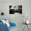 Urban Market Layers Vibrant Abstract Contemporary City Wall Art Print 1 Piece Wrapped Canvas Wall Art-52199356