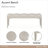 Penthouse Accent Bench - Frosted Linen/Silver Mist