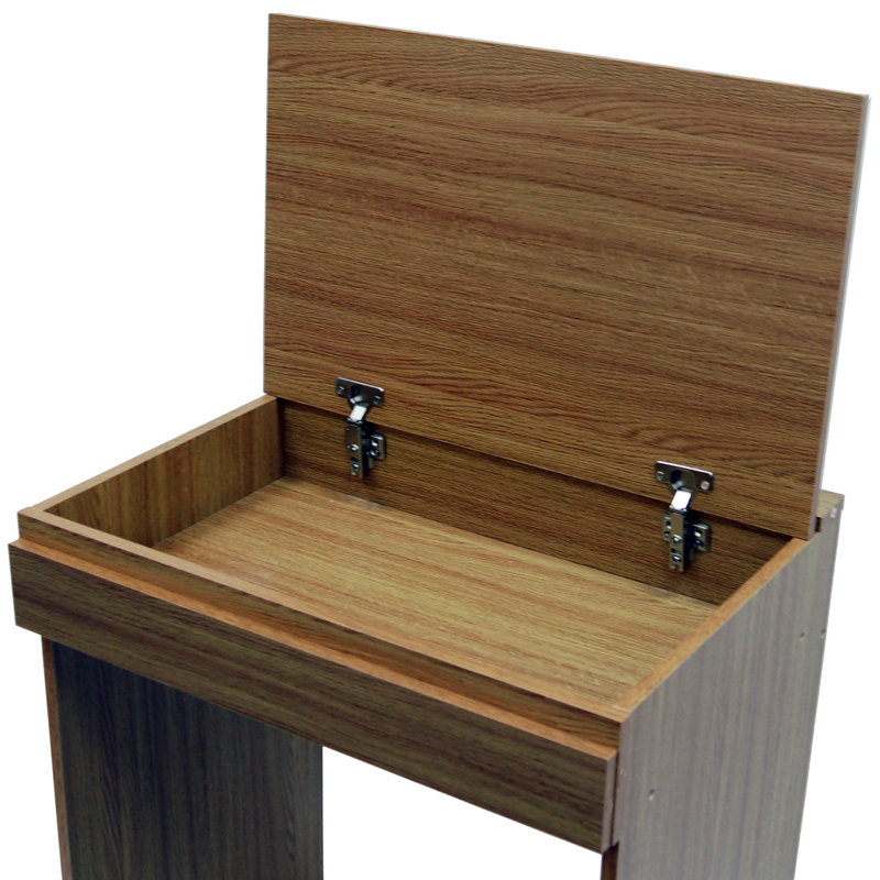 Solid Wood Base Writing Desk, Oak