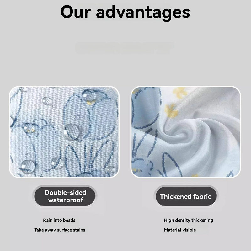 Polyester Shower Curtain, 79"H x 59"W