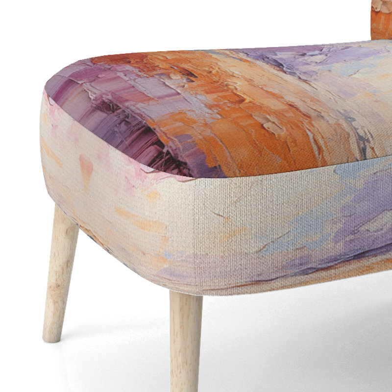 Blush Horizon II - Chaise d'appoint rembourrée contemporaine