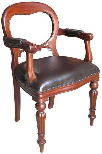 Upholstered Armchair, Wax Polish