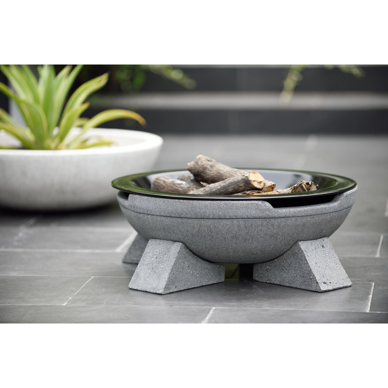 Round Charcoal Smokeless Fire Pit, Loft Grey