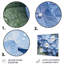 Hortensias bleues et vertes - impression sans cadre sur métal-1733976544