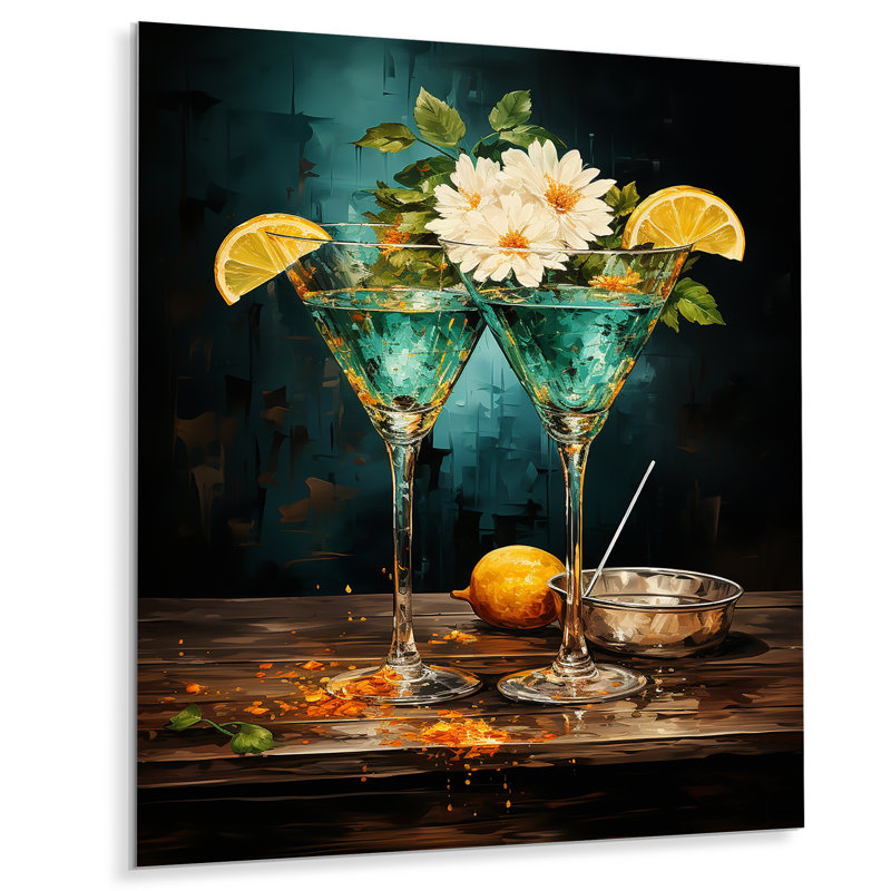 «Green Vesper Vibrance», art mural en métal, H 40 po x l 30 po x P 1,5 po