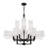 Azil 12 - Light Steel Dimmable Chandelier