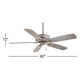 60" Sunseeker 5 - Blade Outdoor Standard Ceiling Fan with Pull Chain