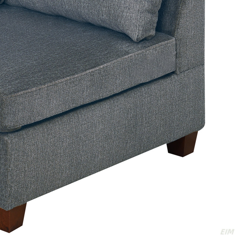 MODULAR SET - Chenille Fabric Sectional Sofa (Sectional)